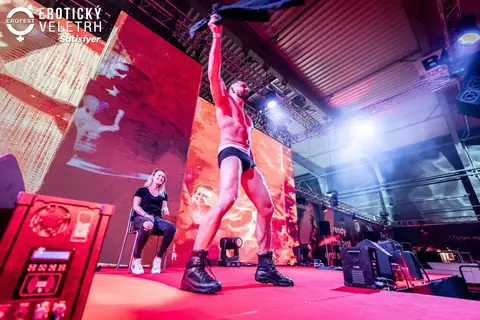 A striptease show on the main stage, 2023 edition