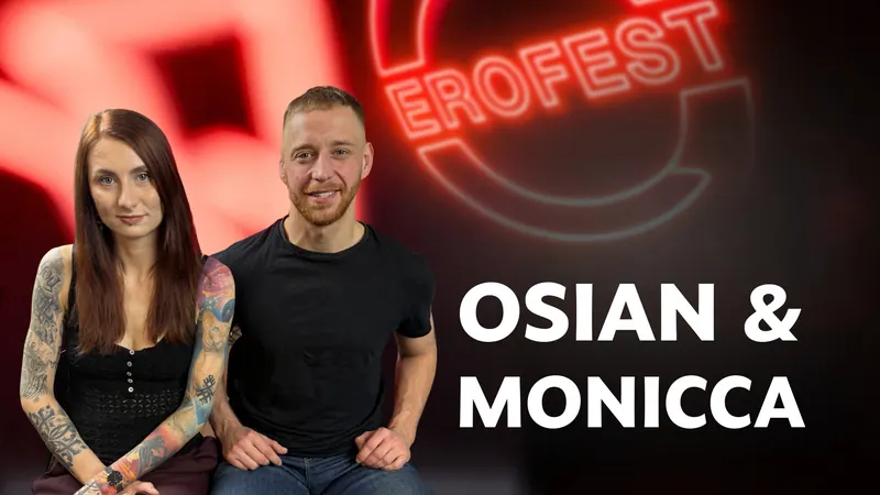 Cover of Erofest Podcast episode 34 — Osian & Monicca